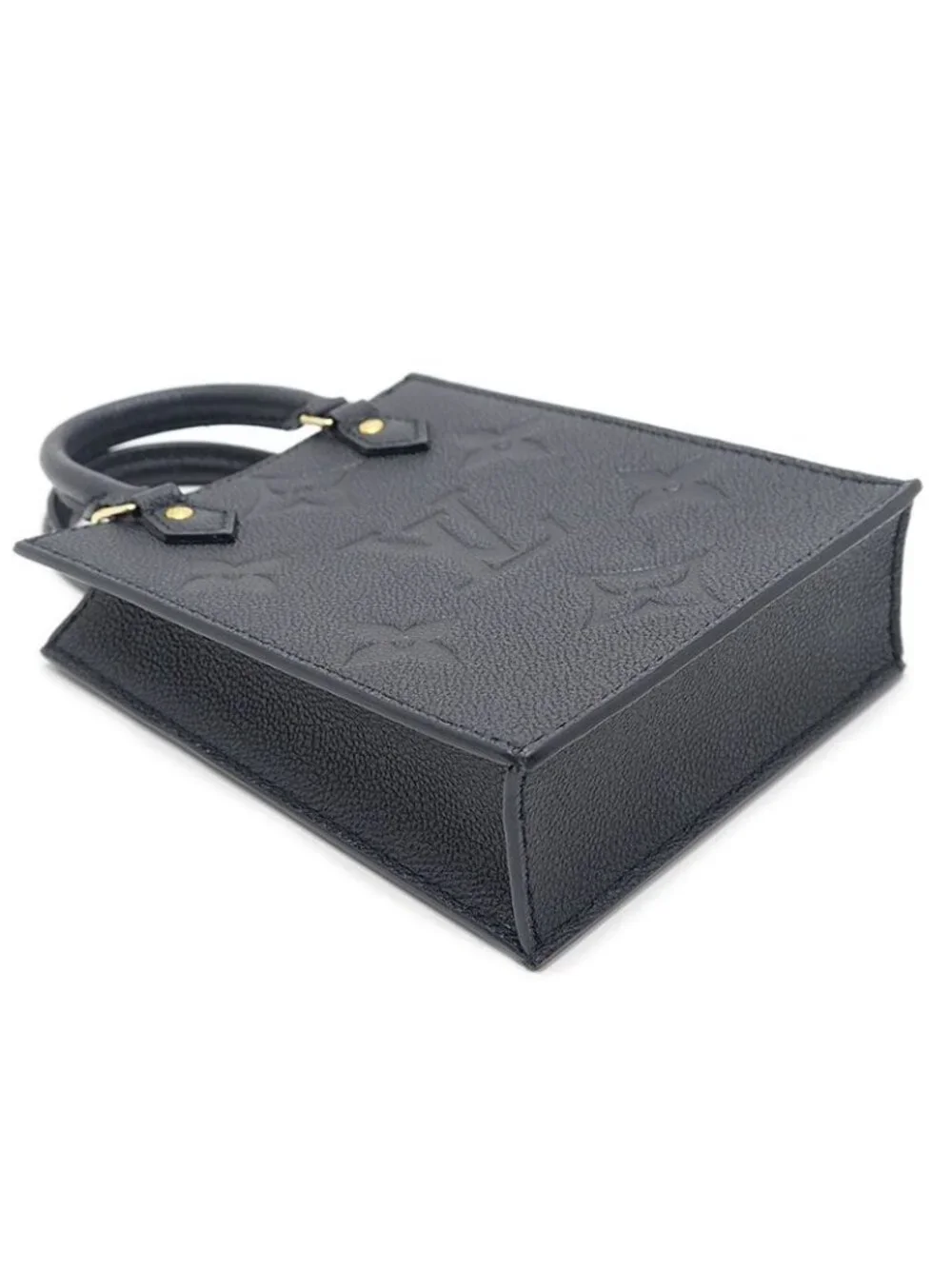 Louis Vuitton LV Petite Sac Plat Noir Empreinte Handbag